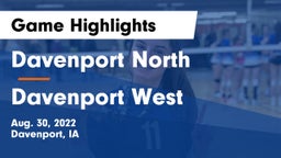 Davenport North  vs Davenport West  Game Highlights - Aug. 30, 2022