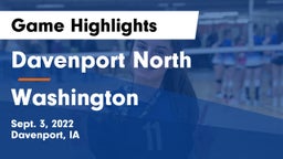 Davenport North  vs Washington  Game Highlights - Sept. 3, 2022