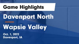 Davenport North  vs Wapsie Valley  Game Highlights - Oct. 1, 2022