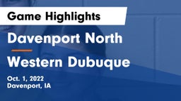 Davenport North  vs Western Dubuque  Game Highlights - Oct. 1, 2022