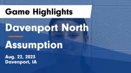 Davenport North  vs Assumption  Game Highlights - Aug. 22, 2023
