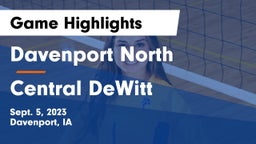 Davenport North  vs Central DeWitt  Game Highlights - Sept. 5, 2023