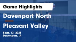 Davenport North  vs Pleasant Valley  Game Highlights - Sept. 12, 2023