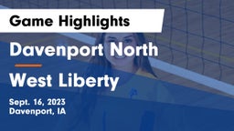 Davenport North  vs West Liberty  Game Highlights - Sept. 16, 2023