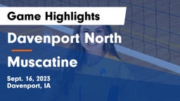 Davenport North  vs Muscatine  Game Highlights - Sept. 16, 2023