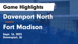 Davenport North  vs Fort Madison  Game Highlights - Sept. 16, 2023
