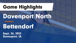 Davenport North  vs Bettendorf  Game Highlights - Sept. 26, 2023