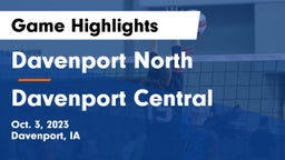 Davenport North  vs Davenport Central  Game Highlights - Oct. 3, 2023