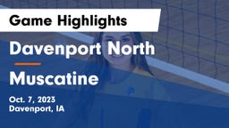 Davenport North  vs Muscatine  Game Highlights - Oct. 7, 2023