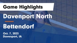 Davenport North  vs Bettendorf  Game Highlights - Oct. 7, 2023
