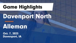Davenport North  vs Alleman  Game Highlights - Oct. 7, 2023