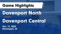 Davenport North  vs Davenport Central  Game Highlights - Oct. 17, 2023