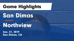 San Dimas  vs Northview Game Highlights - Jan. 31, 2019