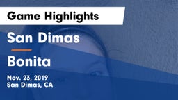 San Dimas  vs Bonita  Game Highlights - Nov. 23, 2019