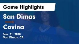San Dimas  vs Covina  Game Highlights - Jan. 31, 2020
