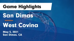 San Dimas  vs West Covina  Game Highlights - May 5, 2021