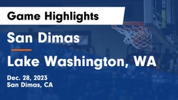 San Dimas  vs Lake Washington, WA Game Highlights - Dec. 28, 2023