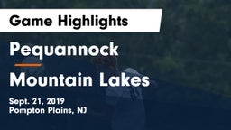 Pequannock  vs Mountain Lakes Game Highlights - Sept. 21, 2019