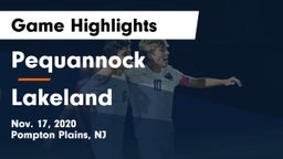 Pequannock  vs Lakeland Game Highlights - Nov. 17, 2020