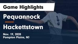 Pequannock  vs Hackettstown  Game Highlights - Nov. 19, 2020