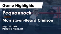 Pequannock  vs Morristown-Beard Crimson Game Highlights - Sept. 17, 2021