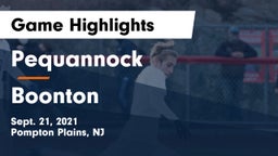 Pequannock  vs Boonton  Game Highlights - Sept. 21, 2021