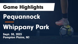Pequannock  vs Whippany Park  Game Highlights - Sept. 30, 2023