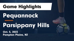 Pequannock  vs Parsippany Hills  Game Highlights - Oct. 5, 2023