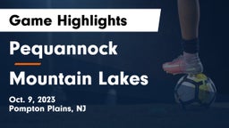 Pequannock  vs Mountain Lakes  Game Highlights - Oct. 9, 2023