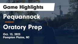 Pequannock  vs Oratory Prep  Game Highlights - Oct. 13, 2023