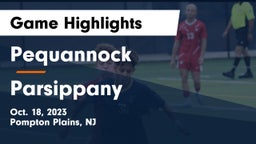 Pequannock  vs Parsippany  Game Highlights - Oct. 18, 2023