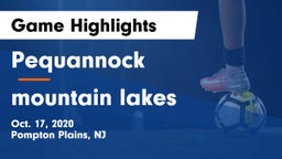 Pequannock  vs mountain lakes Game Highlights - Oct. 17, 2020