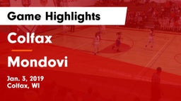 Colfax  vs Mondovi Game Highlights - Jan. 3, 2019