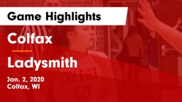 Colfax  vs Ladysmith  Game Highlights - Jan. 2, 2020