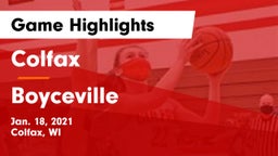 Colfax  vs Boyceville  Game Highlights - Jan. 18, 2021