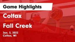 Colfax  vs Fall Creek  Game Highlights - Jan. 3, 2022