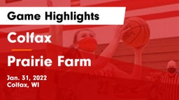 Colfax  vs Prairie Farm Game Highlights - Jan. 31, 2022