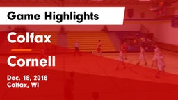 Colfax  vs Cornell Game Highlights - Dec. 18, 2018