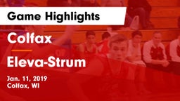 Colfax  vs Eleva-Strum  Game Highlights - Jan. 11, 2019