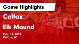 Colfax  vs Elk Mound  Game Highlights - Feb. 11, 2019