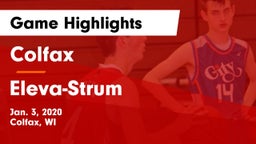 Colfax  vs Eleva-Strum  Game Highlights - Jan. 3, 2020