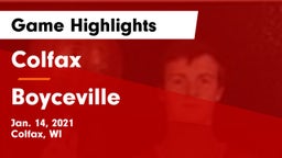 Colfax  vs Boyceville  Game Highlights - Jan. 14, 2021