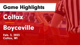 Colfax  vs Boyceville  Game Highlights - Feb. 3, 2023
