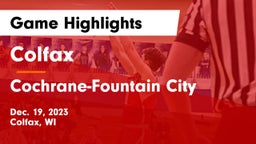 Colfax  vs Cochrane-Fountain City  Game Highlights - Dec. 19, 2023