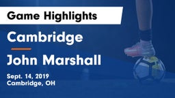 Cambridge  vs John Marshall Game Highlights - Sept. 14, 2019