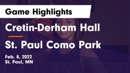 Cretin-Derham Hall  vs St. Paul Como Park  Game Highlights - Feb. 8, 2022