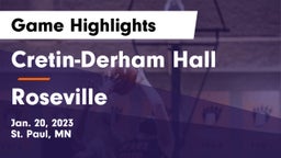 Cretin-Derham Hall  vs Roseville  Game Highlights - Jan. 20, 2023