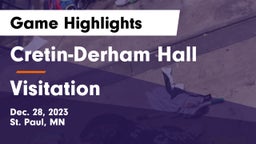 Cretin-Derham Hall  vs Visitation  Game Highlights - Dec. 28, 2023