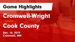 Cromwell-Wright  vs Cook County Game Highlights - Dec. 16, 2019
