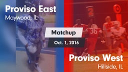 Matchup: Proviso East High vs. Proviso West  2016
